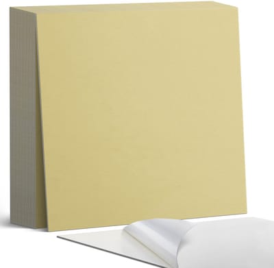 Coloray Plaktegels - Geel Zelfklevende Tegels - 20 cm x 20 cm - Geel Plaktegels - 20 stuks - Vierkant PVC Tegels - Plaktegels Badkamer - Plaktegels Vloer - Vinyltegels Vloer Zelfklevend - Wandtegel Zelfklevend