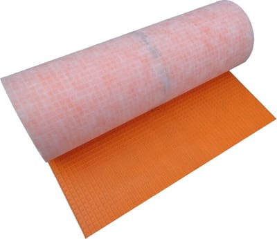 Aloni Ontkoppelingsmat Waterdicht En Permanent Elektrisch Membraan Polyetyleen Plastic Mat Voor Vloer 30m Oranje