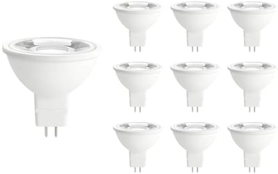 Spectrum LED Lamp GU5.3 - 5W - 12V - 450 Lumen - 4000K Neutraal Wit - Ø50mm - Voor Keuken, Badkamer en Hal - 10 stuks