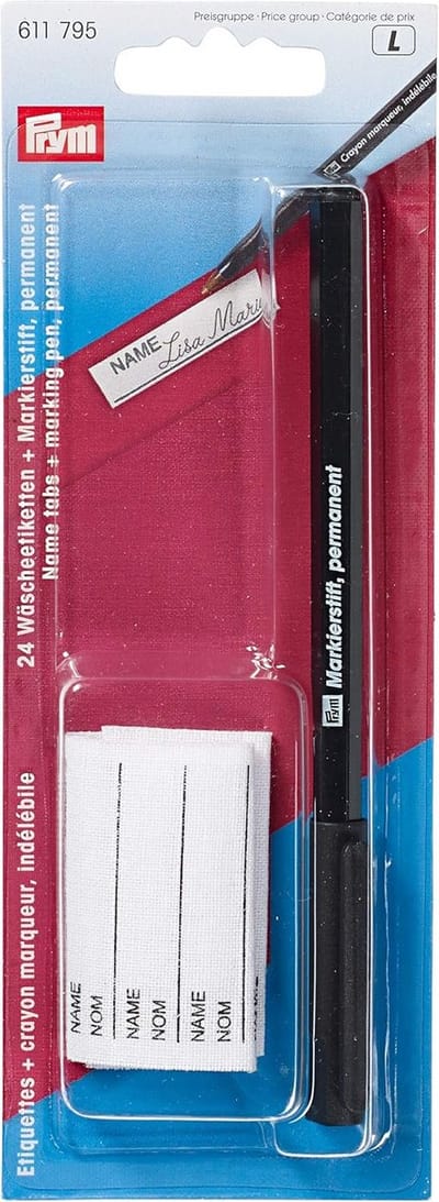 Strijklabels voor Kleding met Stift - Wasbestendig Naamlabel Set