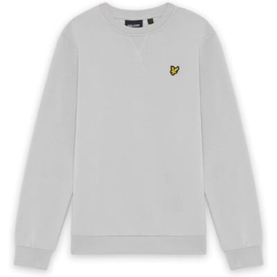 Lyle & Scott Brush Back Crew Neck Sweatshirt Truien & Vesten Jongens - Sweater - Hoodie - Vest- Lichtgrijs - Maat 134/140