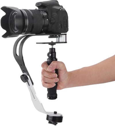 Dailygoods- Camerastabilisator Aluminiumlegering - Draagbare Video DSLR - Antislip - Verstelbaar - Twee Contragewichten - Lichtgewicht Design - Videostabilisator