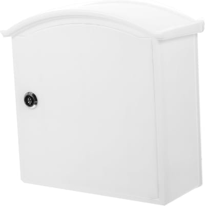 Pakketbox Buiten - Bezorgbox Brievenbus - Veilige Pakketopslag - Afsluitbaar Met Sleutel - 24.5x24cm - Wit
