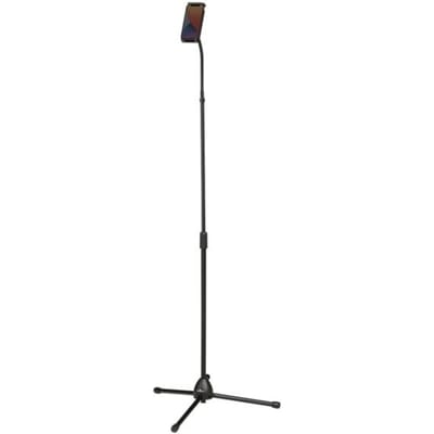 DURABLE Twist Floor tablet vloerstandaard, tot 13 inch, kabeldoorvoer, uitschuifbaar, 700 - 1690 mm, zwart