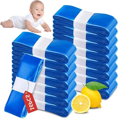 Luieremmer navullingen - Navulzakken emmer - Hygiënisch luieren - Brede compatibiliteit - 16 stuks - Blauw