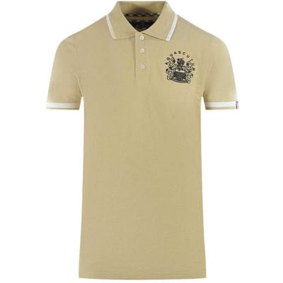 Aquascutum Unisex Volwassen Aldis Tipped Polo Shirt (Beige)