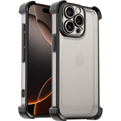 Ceezs TPU Shock Case met Camerabescherming (Zwart) Geschikt voor iPhone 15 Pro Max – Sterke en Slanke Beschermhoes tegen Krassen en Stoten