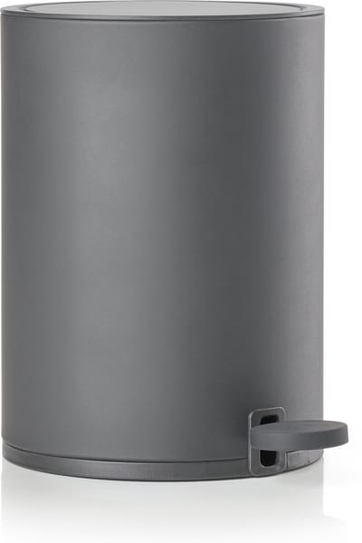 Zone Denmark Karma Pedaalemmer - Prullenbak Badkamer - Afvalemmer Klein - Toilet & Badkamer Accessoires - Kunststof - 3 liter - 26,3 x 18,1 cm - Grijs