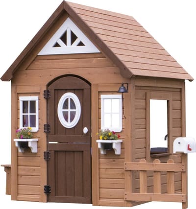 Backyard Discovery Aspen Houten Speelhuis - met Speelkeukentje, brievenbus en meer
