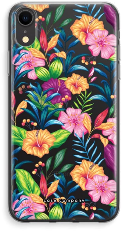 Case Company® - Hoesje geschikt voor iPhone XR hoesje - Tropisch 2 - Soft Cover Telefoonhoesje - Bescherming aan alle Kanten en Schermrand