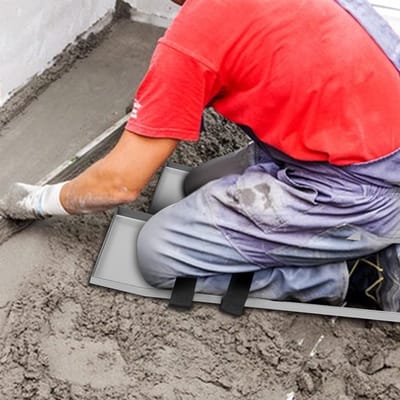 Beton Knieplanken - Beton Werkplanken - Beton Bewerking - Roestvrij Staal - 76 x 20 cm - Zilver