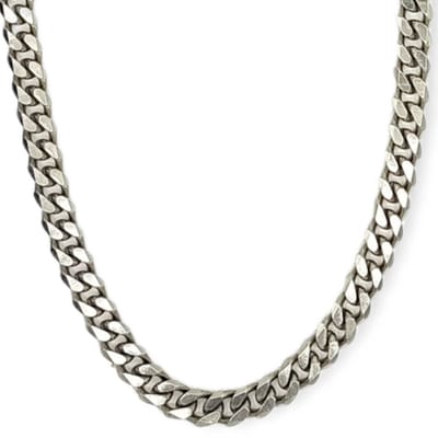 Tesoro Mio Michel - Stoere Grote Ketting – Edelstaal – Gourmet Schakel – L 50 cm, B 0.8 cm
