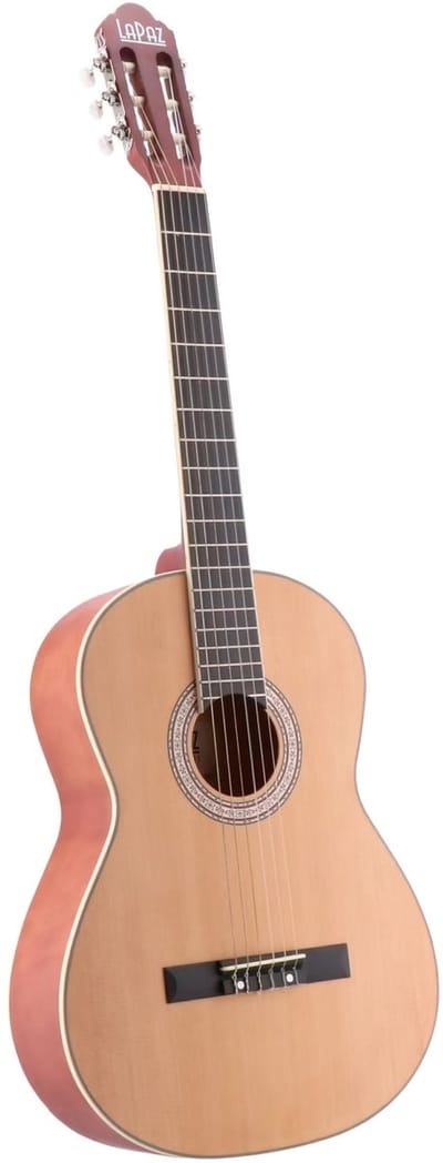 Klassieke gitaar 4/4 - Met gratis lessen - LaPaz C30N - Naturel
