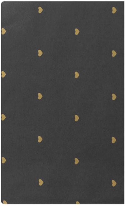Vloeipapier Hartjes Zwart Goud 50x35cm – Zijdepapier