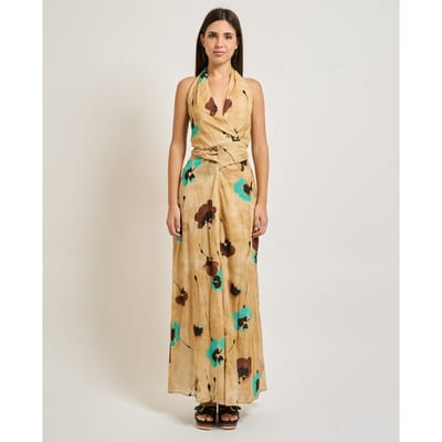 Manila Grace Jurken Beige