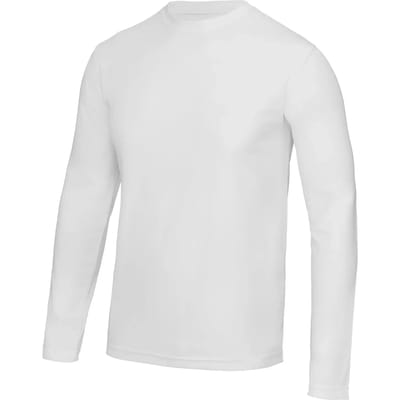 Just Cool Long Sleeve Cool T JC002 - ARCTIC WHITE - L