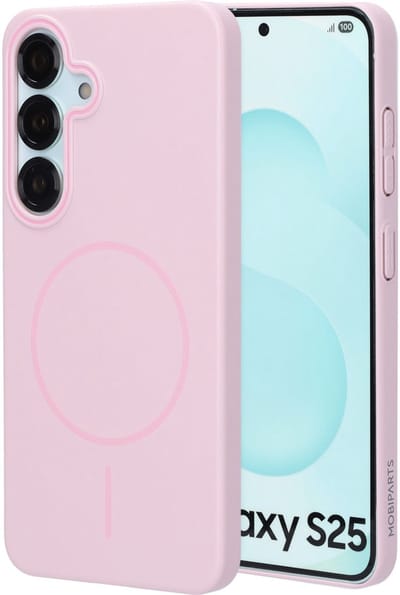 Mobiparts Slim Line Case geschikt voor Samsung Galaxy S25 - MagSafe Blush - Roze