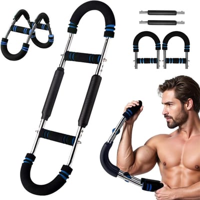 Armtrainer Twister - Verstelbare Krachttrainer - Thuis Krachttraining - Dubbele Intensiteit - 30-40 kg - Rood