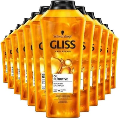 Gliss Shampoo Oil Nutritive - 12 x 400 ml - Voordeelverpakking