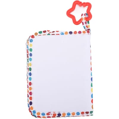 Mon Premier Album Photo Souple pour Tout-Petits Livre Photo de Famille avec Miroir Sécurisé Contient des Photos de 10x15 cm pour Nouveau-Né Tout-Petit white