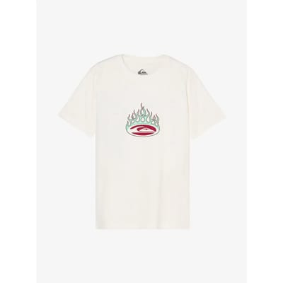 Quiksilver Flaming T-shirt Met Korte Mouwen Wit 14 Years Jongen