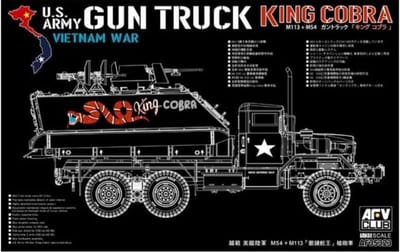 AFV Club Modelbouwpakket Militaire voertuigen - AF35323 US Army Gun Truck -King Cobra- Plastic - 1:35 - Modelbouw