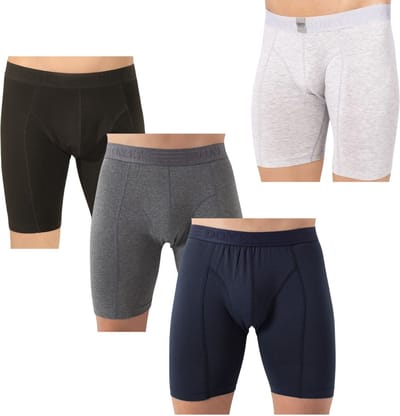 Heren boxershort - DONEX® - 4 stuks - Lange Pijp - Katoen - Maat L