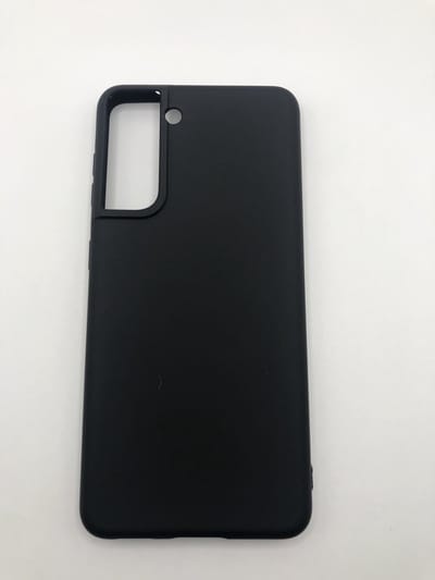 Siliconen back cover case - Geschikt voor Samsung Galaxy S21 - TPU hoesje zwart