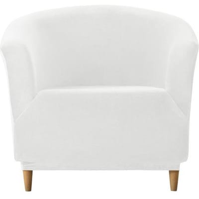 Stretch Velvet Club Fauteuilhoes Halve Cirkel Enkele Bankhoes Voor Woonkamer Huis Club Bar Café Fauteuil Chaise Bank Hoes 1 Piece