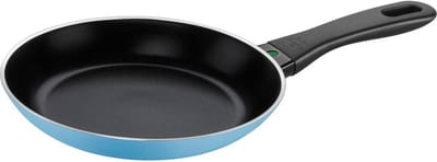 Koekenpan 30 cm Aluminium Blauw - Geschikt voor Alle Warmtebronnen, Inclusief Inductie