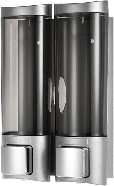 200ml x 2 Handmatige Zeepdispenser, Wandmontage Vloeibare Shampoo en Douche Dispenser voor Badkamer, Handreiniger en Lotion Dispenser voor Thuis en Hotel
