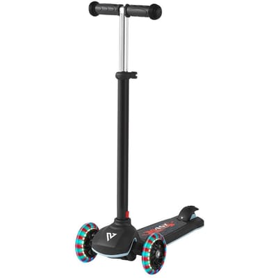 Step voor Kinderen Vanaf 3 Jaar, 3-Wielige Peuterstep met Verlichte Wielen, Verstelbaar Stuur, Breed Antislip Dek, Lichtgewicht Aluminium