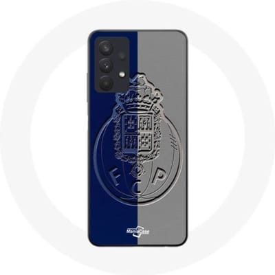Samsung Galaxy A32 5G hoesje fcp porto scharnier blauw en grijs