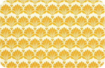 Badmat 60x40 cm - Antislip - Patroon - Motief - Geel - Badmatten voor badkamer - Badkamermat - Douchemat - Badkamer mat