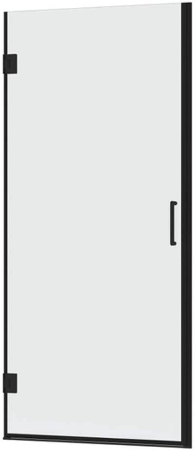 FugaFlow Efficiente Vetro 5000 Douchedeur - 75x200cm - profielloos veiligheidsglas - anti kalk - mat zwart