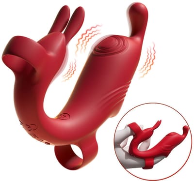 Oneay Mini vinger vibrator, eivormige vibrator, 10 vibratiestanden, G-spot massager, prostaat massager, orgasme massager, masturbator, clitorisstimulator, geschikt voor vrouwen en stellen.