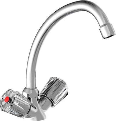 SCHÜTTE DUO MIX II Keukenkraan Voor Waterverwarmer Met Vrije Uitloop - Lage Druk - Mengkraan - Hoge, Draaibare Uitloop - Chroom