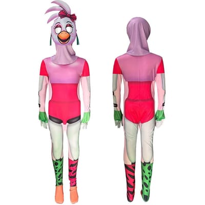 FNAF Kostuum Kinderen Five Nights Freddyed Jumpsuit Cosplay Nightmare Bonnie Fnaf Fazbear At Freddy Anime Carnaval Cadeau Voor Kinderen Kids 110&FNAF Cosplay red