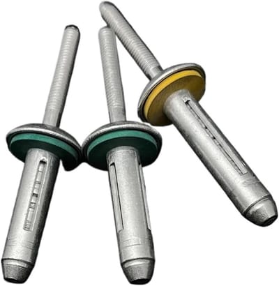 Blindklinknagels - Popnagels - Metaalbevestiging - Waterdicht en verzegeld - 64 x 30 mm - Aluminium