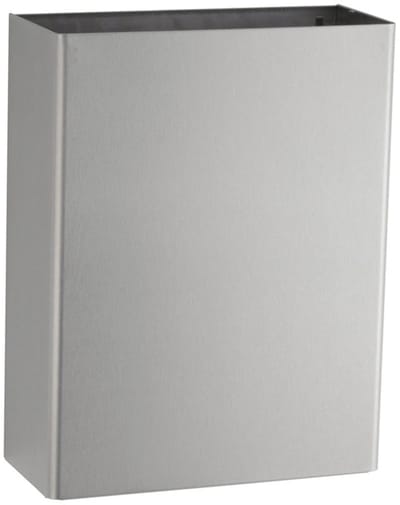 Bobrick B-279 Classic Series roestvrijstalen afvalbak, matte afwerking, 24 liter