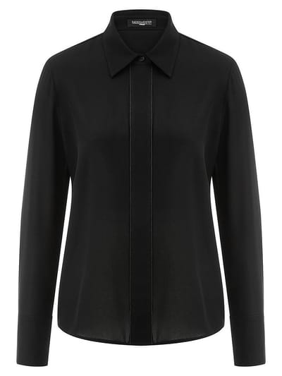 Blouse lange mouwen Van Fadenmeister Berlin zwart