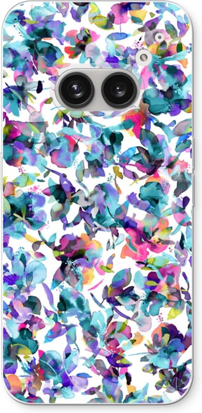 Case Company® - Hoesje geschikt voor Nothing Phone (2a) hoesje - Hibiscus Flowers - Soft Cover Telefoonhoesje - Bescherming aan alle Kanten en Schermrand