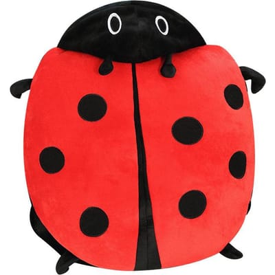 Lieveheersbeestje Kussen Draagbaar Pluche Grote Keever Gigantisch Draagbaar Lieveheersbeestje Kussen Grappig Dier Kostuum Verkleed voor Kinderen Keever Kussen Cadeau Speelgoed 60cm black
