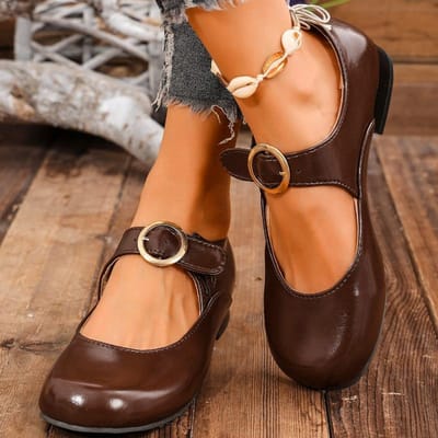 Dames Nieuwe Zomer Eenvoudige Effen Kleur Loafers    Dagelijks Wandelen Comfortabele Ondiepe Mond Dames Flats 35--43 Maten 43 brown