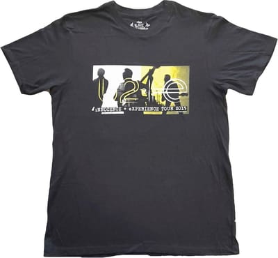 U2 - I+E Tour 2015 Band Silhouettes Heren T-shirt - XL - Zwart