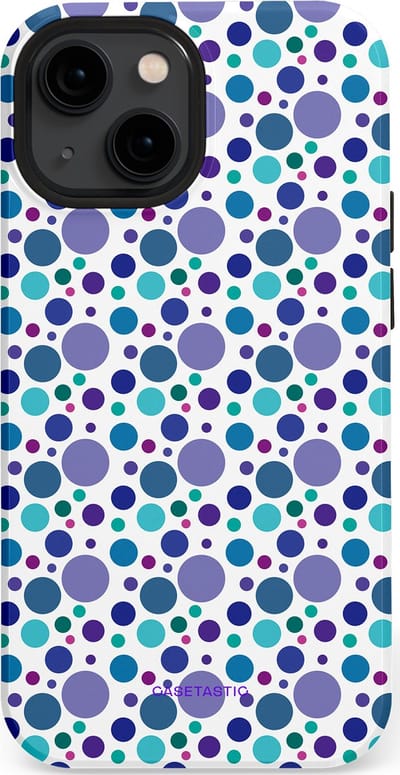 Casetastic Hoesje Geschikt voor Apple iPhone 13 Mini Magsafe - Stijlvolle Beschermende Duo-layer Case - Bubble blauw