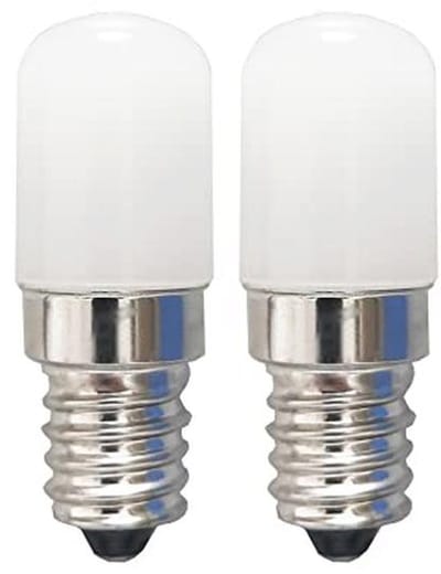 2 Stuks E14 LED Lamp - 2 W Koud Wit 6500 K voor Koelkast