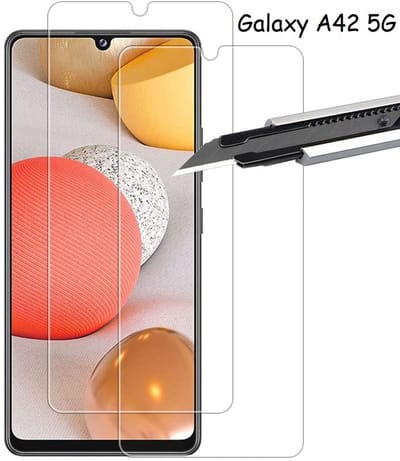 Geschikt voor Samsung Galaxy A42 5G screen Protector / Galaxy A42 glazen tempered glass - 2 pack