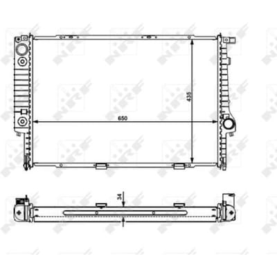 Radiator, motorkoeling NRF 519588