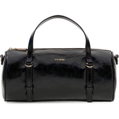 GUESS handtas schoudertas Taylor Mini Barrel Satchel Black zwart